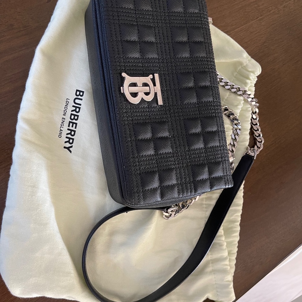 Burberry Lola Small Quilted Leather Shoulder Bag